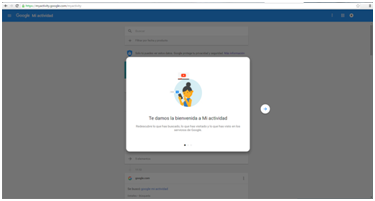 mi actividad de google